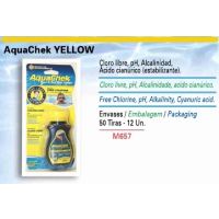 AquaChek Yelow Analizador Cloro libre + Alcalinidad + pH + Ácido Cianúrico