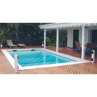 ejemplo de piscina protegida con alarma perimetral Prima Protect
