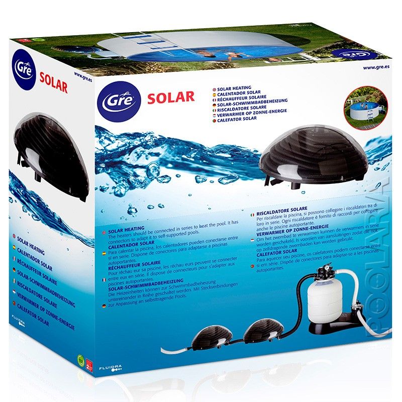 Calentador piscina solar semiesferico - GRE - COd: 90230