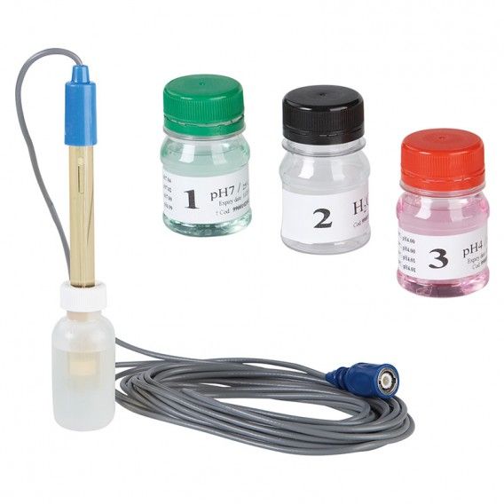 Electrodo pH Astralpool con soluciones calibración - Cod:36004