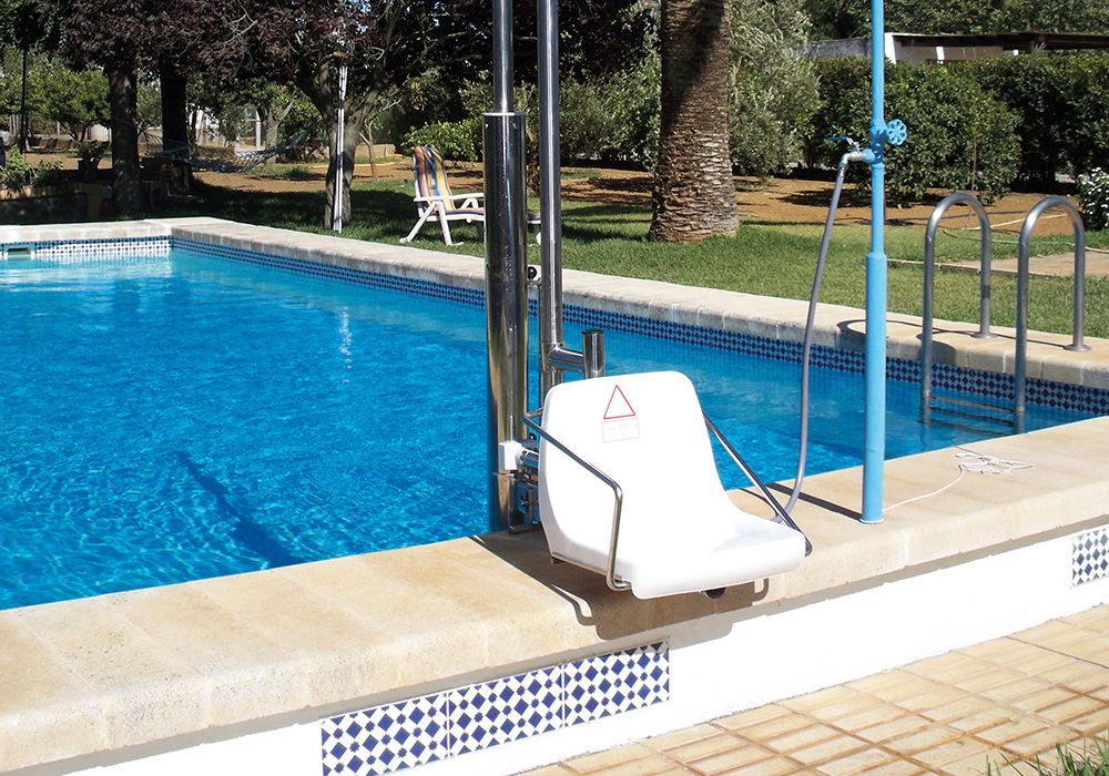 Elevador Hidráulico Fijo para piscinas METALU-TURIA